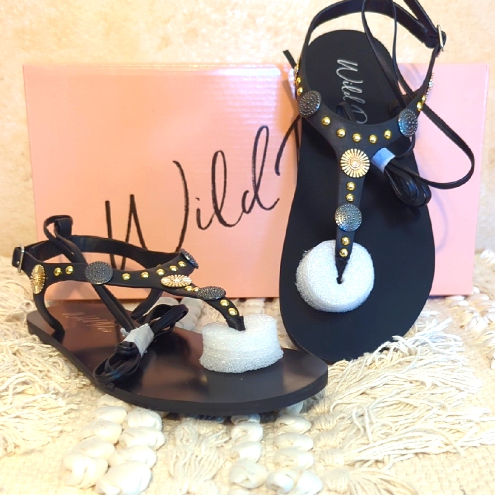 Wild Pair NIB Leather Sandals 6.5